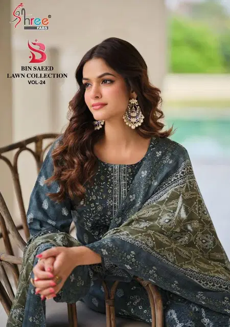 Bin Saeed Lawn Collection Vol 24 By Shree Pakistani Salwar Suit Wholesale Online